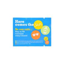 promotional printed sun cream sachets